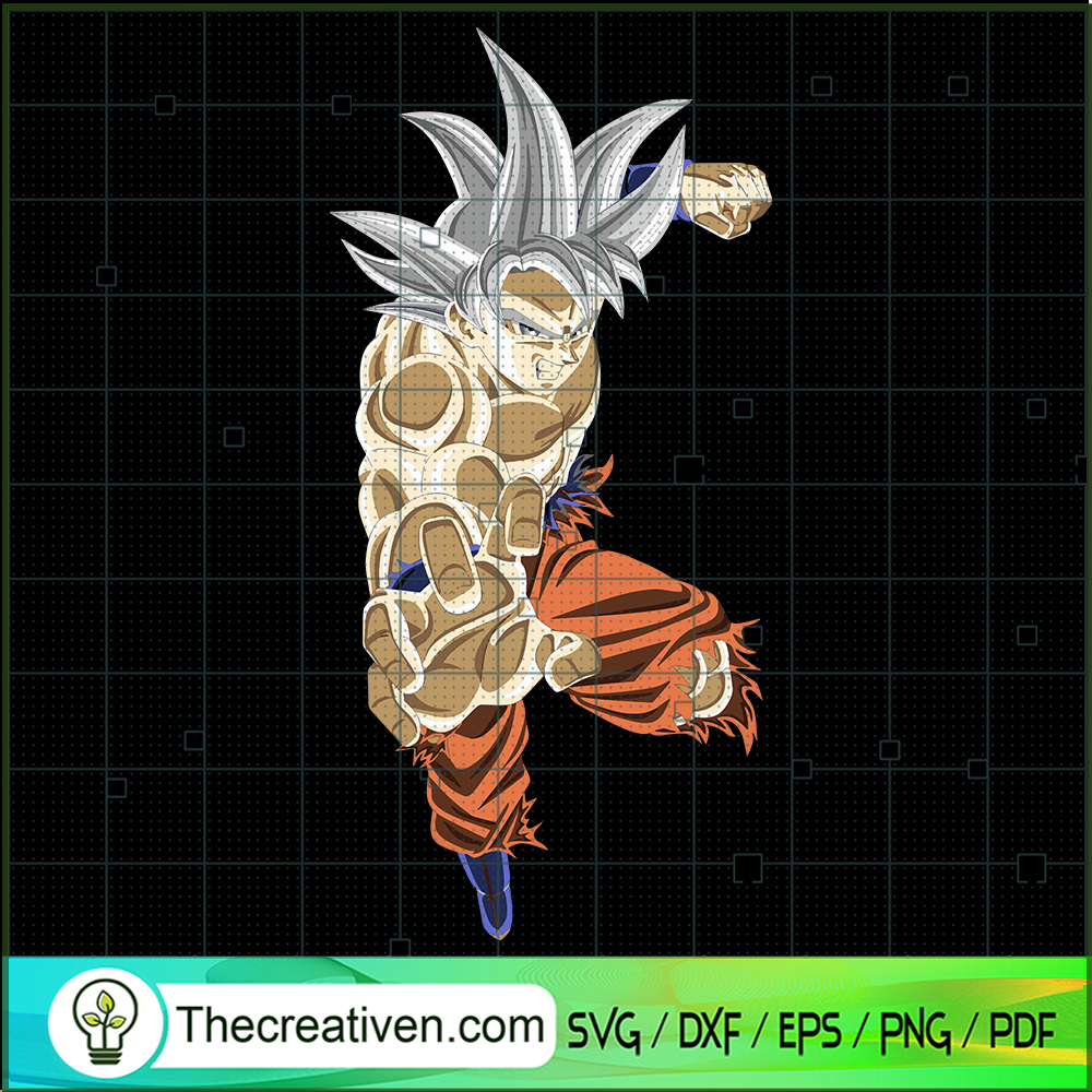 Super Saiyan Ultra Instinct Goku SVG, Goku SVG, Dragon Ball Z SVG 1 Super Saiyan Ultra Instinct Goku SVG, Goku SVG, Dragon Ball Z SVG