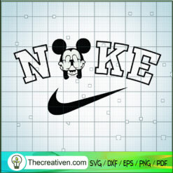 Nike x Mickey Middle Finger SVG Cut File for Cricut & Silhouette