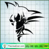 Goku Half Face SVG, Goku Art SVG, Goku SVG 2 Untitled 87 copy