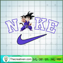 Hi Goku Kid x Nike SVG, Cute Goku SVG, Nike Just Do It SVG