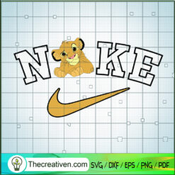 Nike x Simba Kid SVG, Lion King SVG, Disney Movie SVG