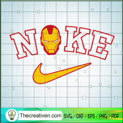 Nike x Iron Man SVG, Nike x Marvel SVG, Nike Just Do It SVG