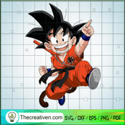 Goku Funny SVG, Son Goku SVG, Dragon Ball Z SVG