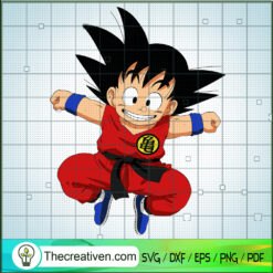 Cute Goku Kid SVG, Goku SVG, Dragon Ball Z SVG