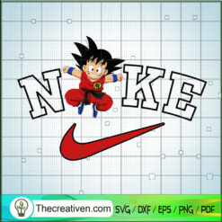 Nike With Cute Goku Kid SVG, Nike With Goku SVG, Dragon Ball Z SVG