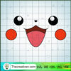 Cute Pikachu Face SVG, Pokemon SVG, Pikachu SVG