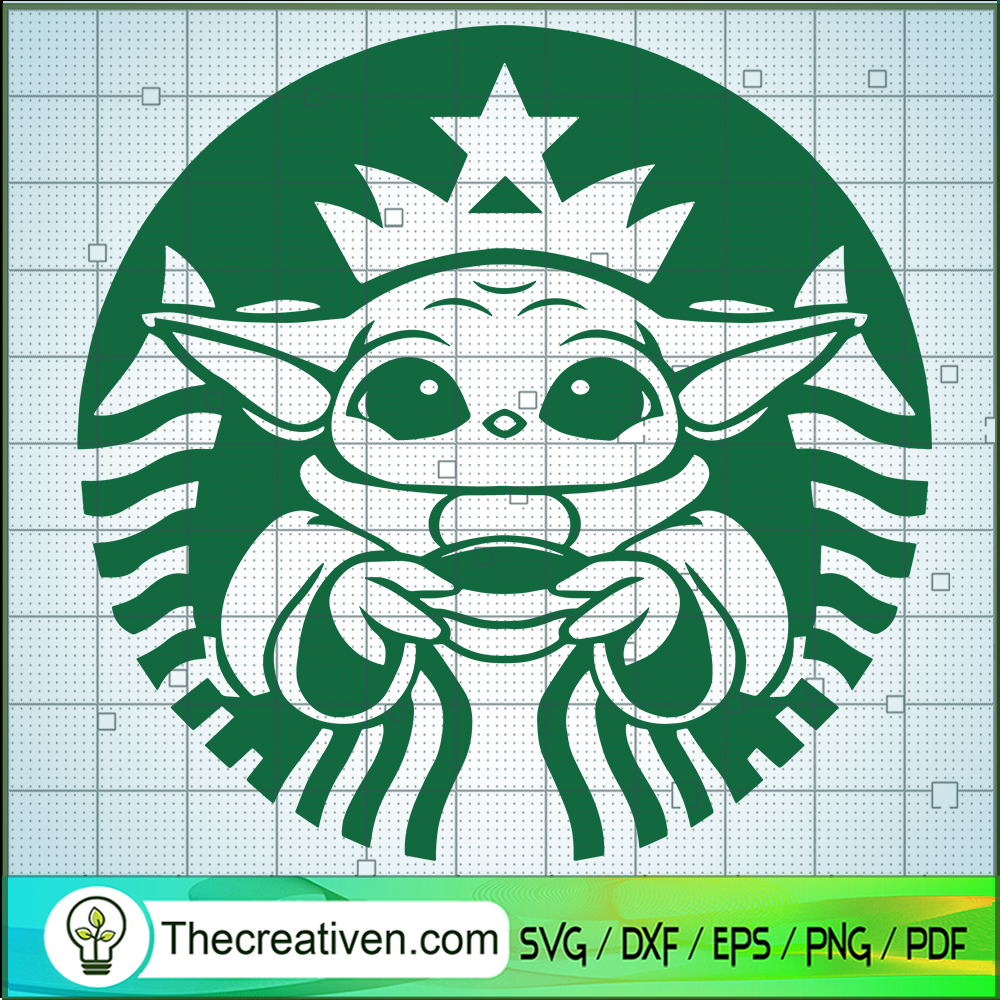 Baby Yoda Starbucks Logo SVG, Baby Yoda SVG, Yoda Coffee SVG 1 Baby Yoda Starbucks Logo SVG, Baby Yoda SVG, Yoda Coffee SVG