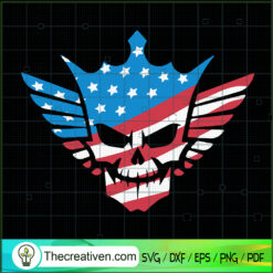 America Flags Skull SVG, Merica Skull SVG, American Skull SVG