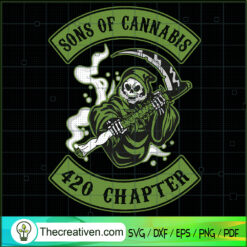 Sons Or Cannabis 420 Chapter SVG, Death SVG, Cannabis SVG