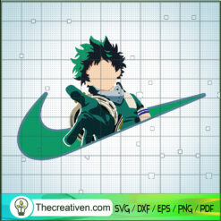 Nike x Deku Skills SVG, Nike x Midoriya Izuku SVG, Nike Logo SVG