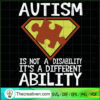 Autism Is A Different Ability SVG Cut File for Cricut & Silhouette