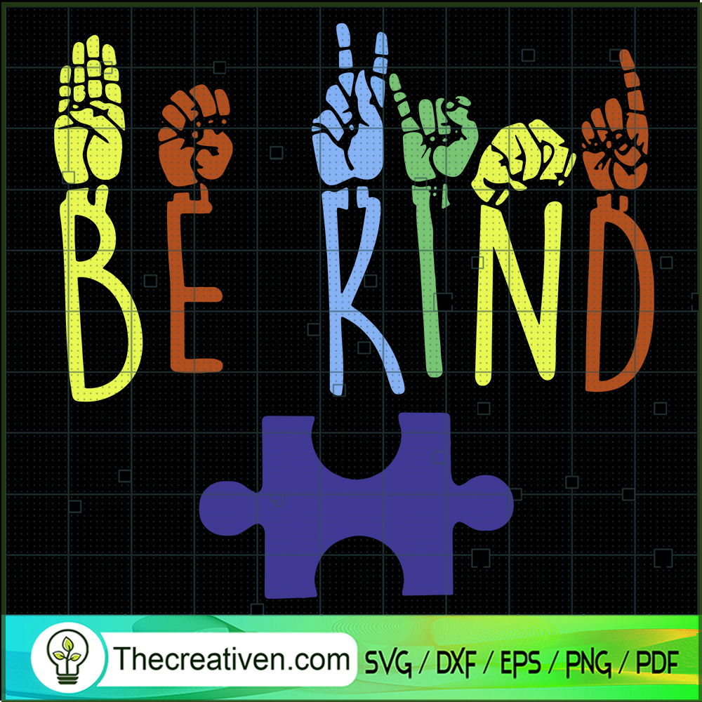 Be Kind Autism Awareness SVG, Puzzle Piece SVG, Autism Support SVG 1 Be Kind Autism Awareness SVG, Puzzle Piece SVG, Autism Support SVG