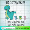 Daddysaurus Like A Normal Dad But More SVG Cut File fo Design 91940