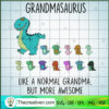 Grandmasaurus Like A Normal SVG Cut File for Cricut 2 Untitled 27 copy 2
