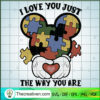 I Love You Just The Way You Are SVG Cut File for Cricut & Silhouette