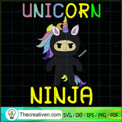 Unicorn Ninja Egg Hunter SVG, Ninja Easter SVG, Unicorn Lover SVG
