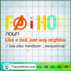 Fathor Noun SVG Cut File for Cricut & Silhouette