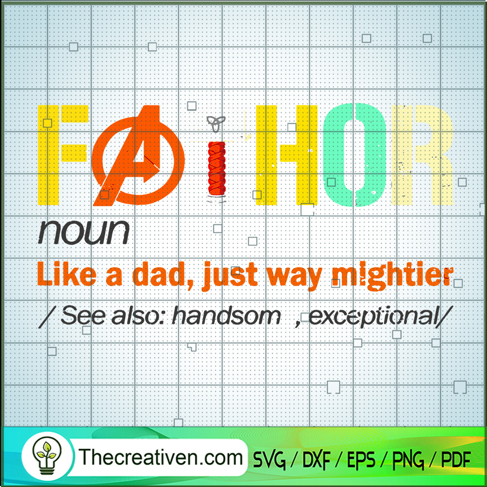 Fathor Noun SVG Cut File for Cricut & Silhouette 1 Fathor Noun SVG Cut File for Cricut & Silhouette