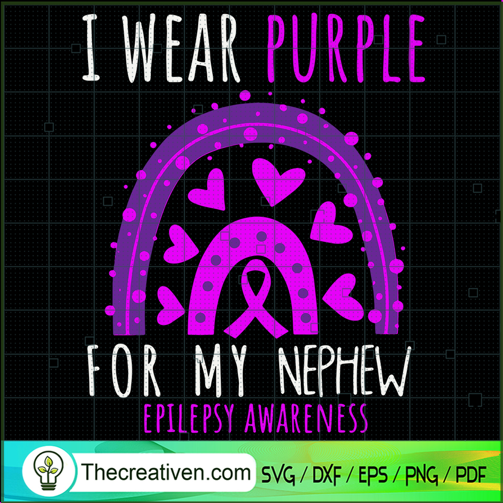 I Wear Purple For My Nephew SVG Cut File for Cricut 1 I Wear Purple For My Nephew SVG Cut File for Cricut