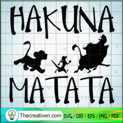 Hakuna Matata SVG, Walt Disney SVG, Funny Cartoon SVG