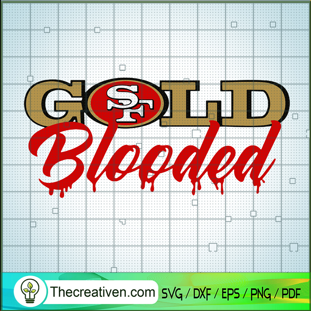 Gold Blooded SVG, San Francisco 49ers SVG, American Football SVG 1 Gold Blooded SVG, San Francisco 49ers SVG, American Football SVG