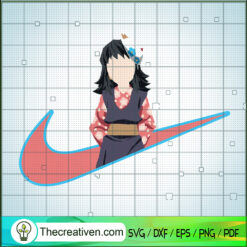 Nike x Makomo SVG, Nike Logo SVG, Kimetsu no Yaiba SVG