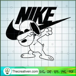 Nike With Snoopy Dabbing SVG, Nike Logo SVG, Snoopy SVG