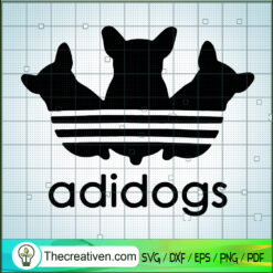 Adidogs SVG, Funny Dogs SVG, Adidas Logo SVG