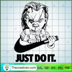 Nike With Horror Chucky SVG, Nike Logo SVG, Chucky Halloween SVG