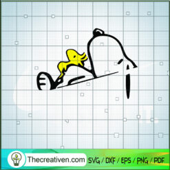 Nike With Snoopy Sleeping SVG, Nike Logo SVG, Snoopy SVG