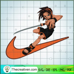 Nike x Yoh Asakura SVG, Shaman King SVG, Nike Logo SVG