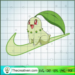Nike x Chikorita SVG, Nike x Pokemon Dex SVG, Nike Logo SVG