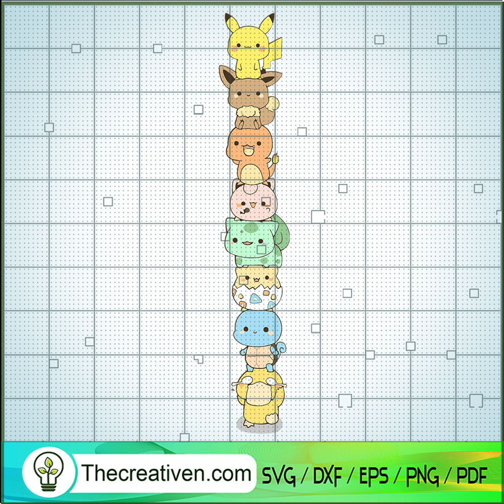Chibi Pokemon Dex SVG, Pokemon Characters SVG, Cute Pikachu SVG 1 Chibi Pokemon Dex SVG, Pokemon Characters SVG, Cute Pikachu SVG