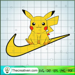 Nike Pikachu SVG, Pikachu SVG, Pokemon SVG