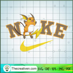 Nike With Raichu SVG, Nike Just Do It SVG, Pokemon SVG