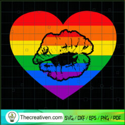 LGBT Heart SVG, LGBT Lips SVG, Gay SVG