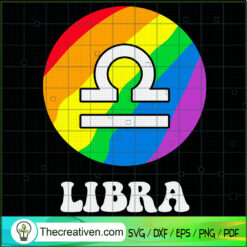 Libra LGBT SVG, LGBT Zodiac SVG, Gay Pride SVG