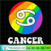 Cancer LGBT SVG, LGBT Zodiac SVG, Gay Pride SVG