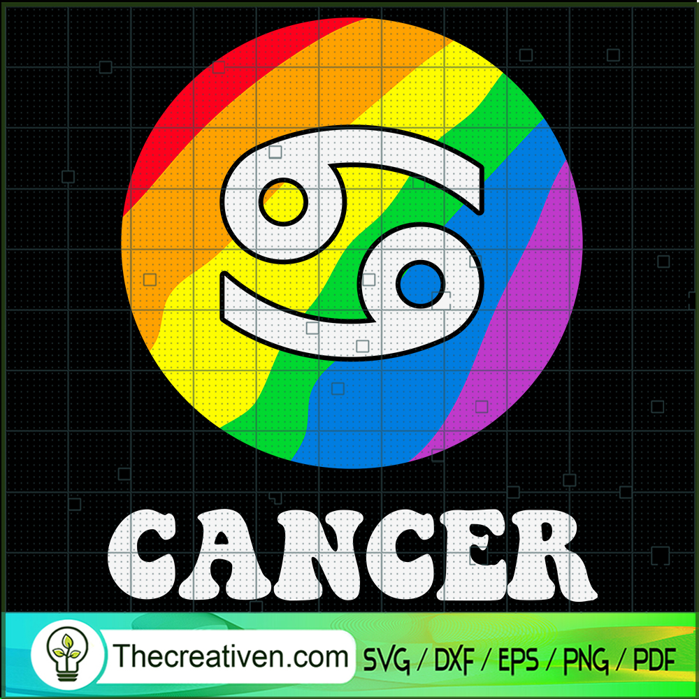 Cancer LGBT SVG, LGBT Zodiac SVG, Gay Pride SVG 1 Cancer LGBT SVG, LGBT Zodiac SVG, Gay Pride SVG
