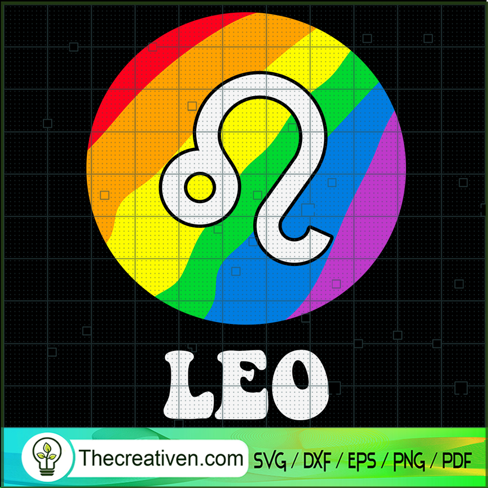 Leo LGBT SVG, LGBT Zodiac SVG, Gay Pride SVG 1 Leo LGBT SVG, LGBT Zodiac SVG, Gay Pride SVG