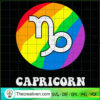 Capricorn LGBT SVG, LGBT Zodiac SVG, Gay Pride SVG