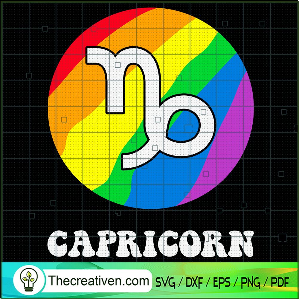 Capricorn LGBT SVG, LGBT Zodiac SVG, Gay Pride SVG 1 Capricorn LGBT SVG, LGBT Zodiac SVG, Gay Pride SVG