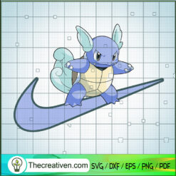 Nike With Wartortle SVG, Nike x Pokemon SVG, Pokemon Dex SVG