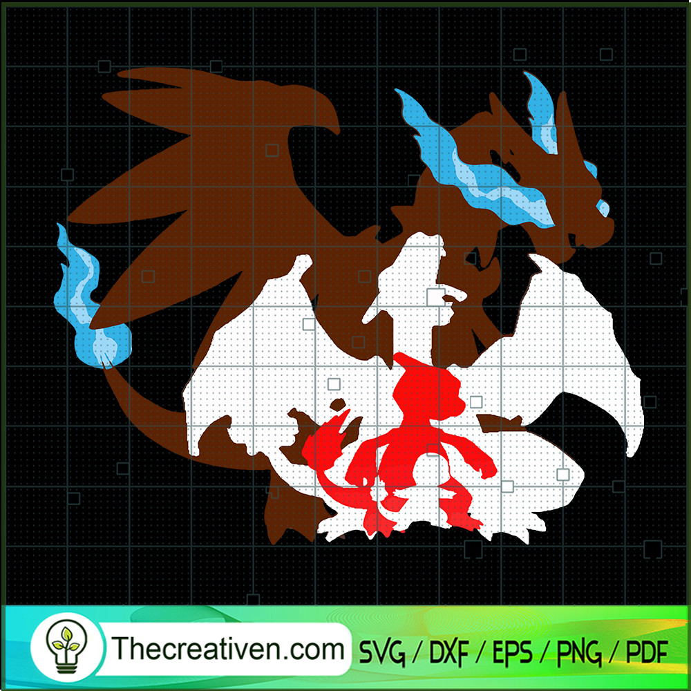 From Charmander To Charizard SVG Cut File for Cricut & Silhouette 1 From Charmander To Charizard SVG Cut File for Cricut & Silhouette