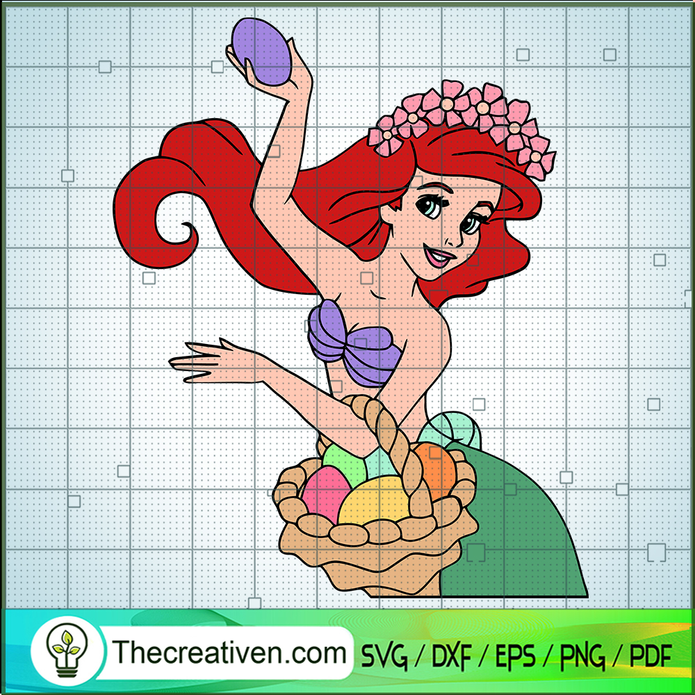 Ariel Easter SVG, Disney Easter Days SVG, Ariel Princess SVG 1 Ariel Easter SVG, Disney Easter Days SVG, Ariel Princess SVG
