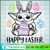 Baby Yoda Easter Day SVG, Happy Easter Day SVG, Yoda SVG 2 Yoda Happy Easter copy