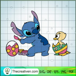 Easter Day Bunny Stitch SVG, Funny Stitch SVG, Happy Easter Day SVG
