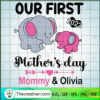 Our First 2022 Mother's Day SVG Cut File for Cricut 3 Elephants Our First Mothers Day 2022 copy