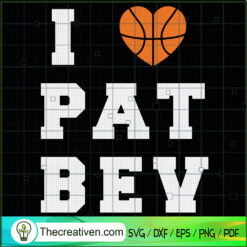 I Love Pat Dev SVG, Love Basketball SVG, Sports SVG
