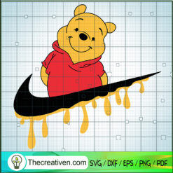 Nike x Winnie The Pooh SVG, Nike Logo SVG, Winnie Pooh SVG